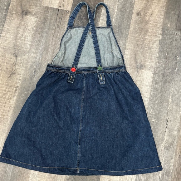 Teddy Fresh Denim Overall Dress, Colorful Buttons, Size XL, GUC - Picture 2 of 8